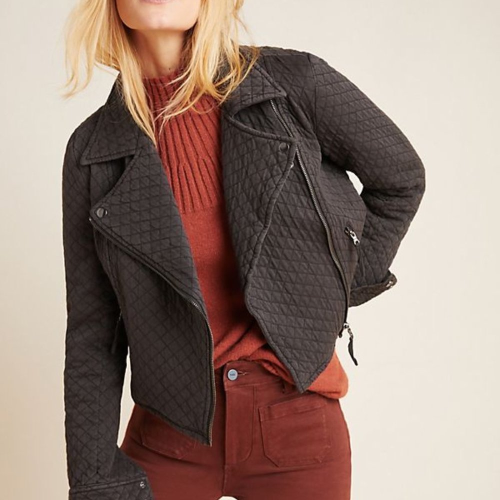 Marrakech Quilted Moto Jacket Size M